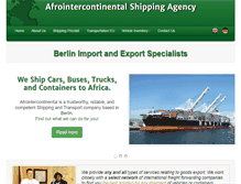 Tablet Screenshot of afrointercontinental.com